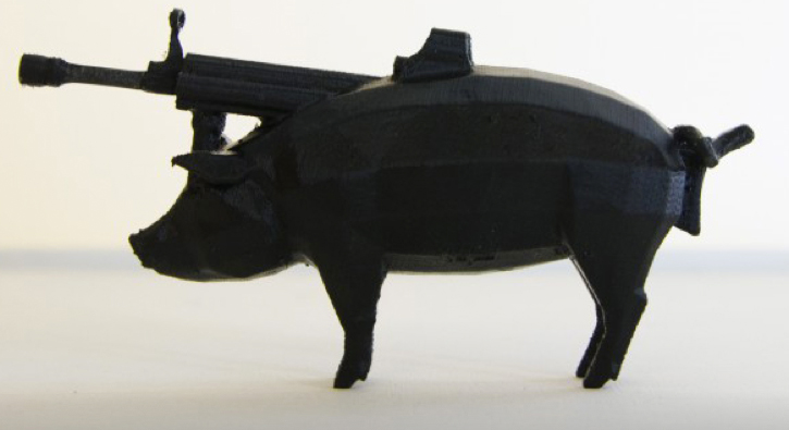 #pig #gun